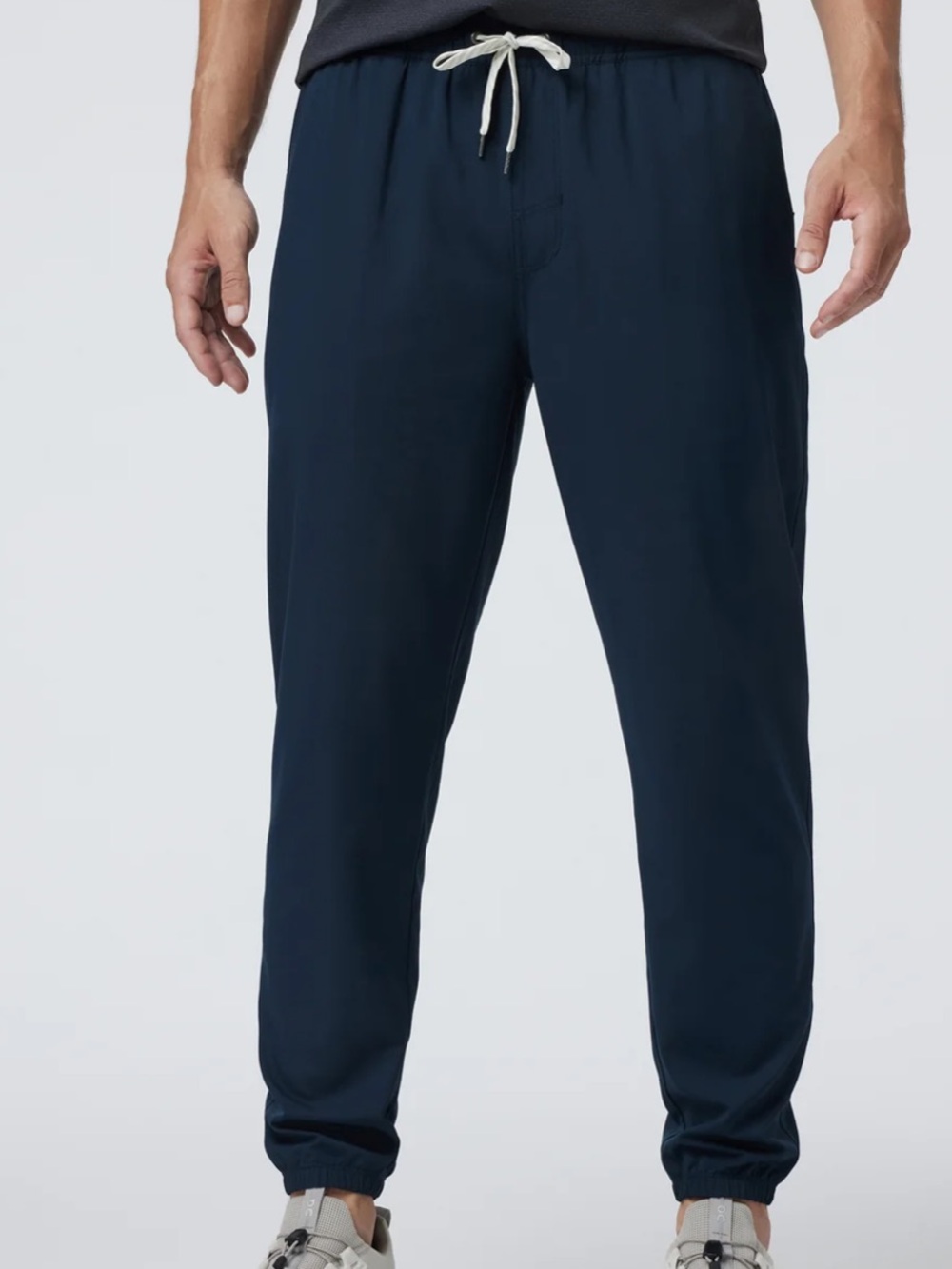Vuori Jogger Pants Men S Blue 29 Inseam Lightweight Elastic Waist Travel Pockets